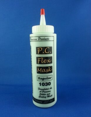 PC Flex-Mask is a green single-component natural latex rubber that cures at room temperature and is ideally suited for conformal coating mask or solder mask.